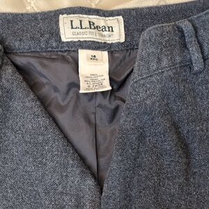 L.L. Bean Gray Classic Fit Trousers